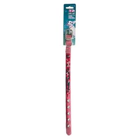 Yankel 26-36 cm Pembe Kemik Desenli Köpek Boyun Tasması