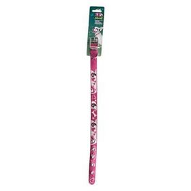 Yankel 30-40 cm Pembe Kalp Desenli Köpek Boyun Tasması