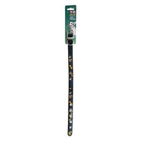 Yankel 30-40 cm Siyah Kalp Desenli Köpek Boyun Tasması