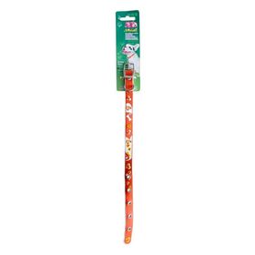 Yankel 30-40 cm Turuncu Kalp Desenli Köpek Boyun Tasması