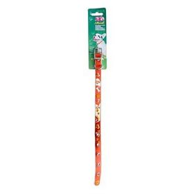 Yankel 30-40 cm Turuncu Kalp Desenli Köpek Boyun Tasması