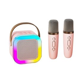 Yaozixa K12 Pembe Karaoke Sistem Bluetooth Hoparlör