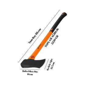 Yapar Fiber Saplı 2250 Gr Dövme Çelik Balta