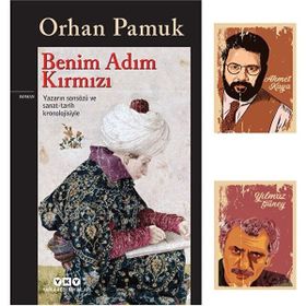 Yapı Kredi Yayınları - Benim Adım Kırmızı - Orhan Pamuk - Yılmaz Güney Ahmet Kaya Not Defterli Roman Seti