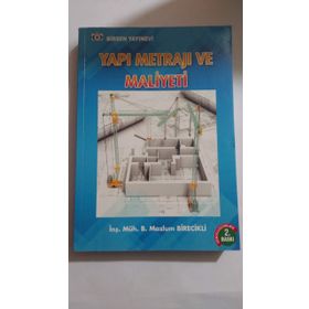YAPI METRAJI VE MALIYETI - B. MAZLUM BIRECIKLI