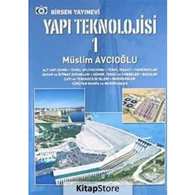 YAPI TEKNOLOJISI 1 - MÜSLİM AVCIOĞLU