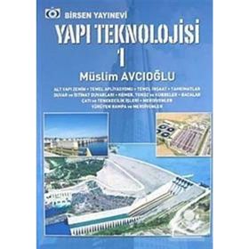 YAPI TEKNOLOJISI 1 - MÜSLİM AVCIOĞLU