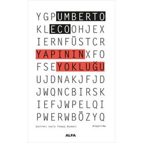 Yapının Yokluğu - Umberto Eco - Alfa Yayıncılık