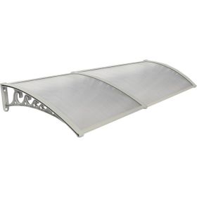 Yapısan Gri Plastik Ayak 6 mm Levhalı Pratik Sundurma Kanopi Tente
