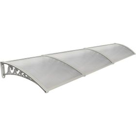 Yapısan Gri Plastik Ayak 6 mm Levhalı Pratik Sundurma Kanopi Tente