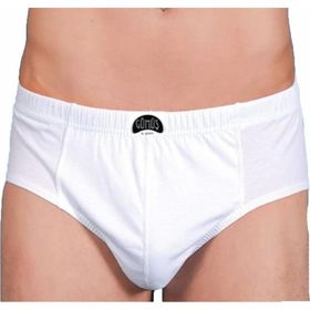 Yaren Tuhafiye 12'li Paket Gümüş Erkek Battal Beden Penye Slip Külot Beyaz