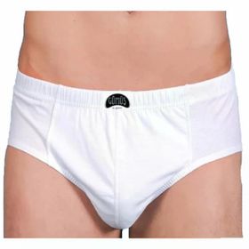 Yaren Tuhafiye 12'li Paket Gümüş Erkek Battal Beden Penye Slip Külot Beyaz