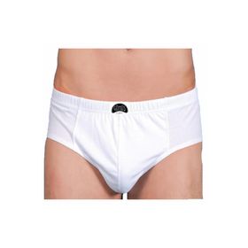 Yaren Tuhafiye 12'li Paket Gümüş Erkek Battal Beden Penye Slip Külot Beyaz