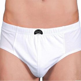Yaren Tuhafiye 12'li Paket Gümüş Erkek Battal Beden Penye Slip Külot Beyaz