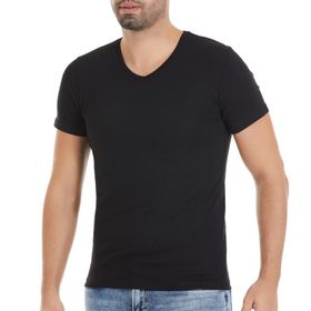 Yaren Tuhafiye 151 6 Adet Siyah Yıldız V Yaka Erkek T-Shirt Fanila