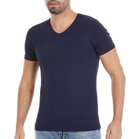 Yaren Tuhafiye 153 6 Adet Lacivert Yıldız V Yaka Erkek T-Shirt Fanila