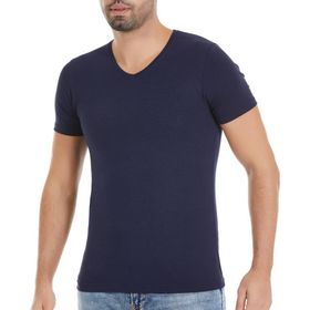 Yaren Tuhafiye 153 6 Adet Lacivert Yıldız V Yaka Erkek T-Shirt Fanila