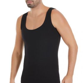 Yaren Tuhafiye 331 6 Adet Yıldız Derin Yaka Siyah Erkek Atlet