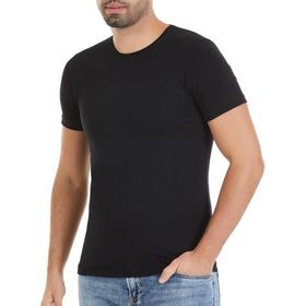 Yaren Tuhafiye 336 6 Adet Yıldız Kısa Kollu Siyah Erkek T-Shirt Fanila