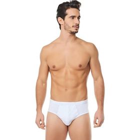 Yaren Tuhafiye 34501 Beyaz 12 Adet Mevsim Erkek Büyük Beden Penye Slip Külot