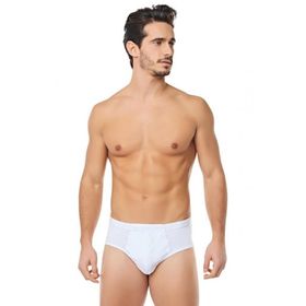 Yaren Tuhafiye 34501 Beyaz 12 Adet Mevsim Erkek Büyük Beden Penye Slip Külot