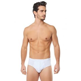 Yaren Tuhafiye 34501 Beyaz 12 Adet Mevsim Erkek Büyük Beden Penye Slip Külot