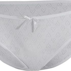 Yaren Tuhafiye 3575 Yıldız 12 Adet Kalpli Ribana Bikini Siyah Slip Külot