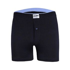 Yaren Tuhafiye 43 6 Adet Yıldız Taşma Lastik Düz Renk Penye Erkek Boxer Şort