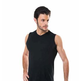 Yaren Tuhafiye 513 6'lı Beyaz Paket Hmd Ribana Erkek Sıfır Kol V Yaka Fanila Atlet