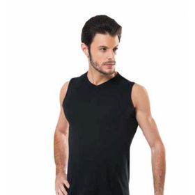 Yaren Tuhafiye 514 6'lı Renkli Paket Hmd Ribana Erkek Sıfır Kol V Yaka Fanila Atlet