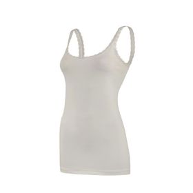 Yaren Tuhafiye 6 Adet Ekru 2272 Yıldız Bayan Likralı İnce Dantelli Askılı Atlet