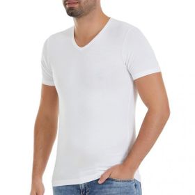 Yaren Tuhafiye 6 Adet Fanila Beyaz 480 Yıldız Erkek Bambu V Yaka T-Shirt