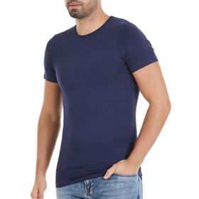 Yaren Tuhafiye 6 Adet Fanila Lacivert 477 Yıldız Erkek Bambu Kısa Kollu T-Shirt