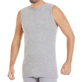 Yaren Tuhafiye 6'lı Gri 14 Yıldız Erkek Ribana Sıfır Kollu Fanila Atlet
