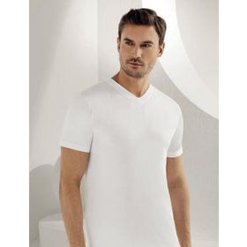 Yaren Tuhafiye 6'lı Paket E008 Şahinler Erkek V Yaka Kısa Kollu Fanila Atlet