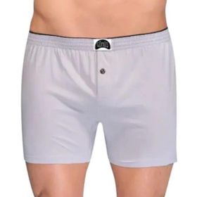 Yaren Tuhafiye 6'lı Paket Gümüş Erkek Penye Boxer Düz Renk Pamuklu Erkek Boxer
