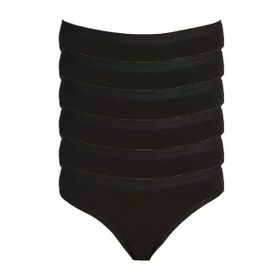 Yaren Tuhafiye 6'lı Paket Tutku Kadın Likralı Klasik Elastan Külot Bikini