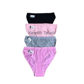 Yaren Tuhafiye 6'lı Paket Tutku Kadın Likralı Klasik Elastan Külot Bikini