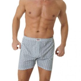 Yaren Tuhafiye 6'lı Yüzde Yüz Pamuk 1012 Sedef Yıldızı Erkek Penye Desenli Boxer