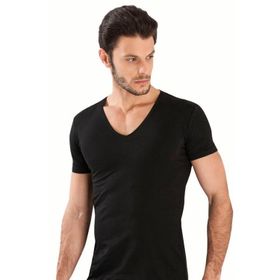 Yaren Tuhafiye 713 6'lı Fanila Renkli Paket Hmd Likralı Erkek V Yaka Kısakol Atlet
