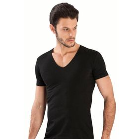 Yaren Tuhafiye 713 6'lı Fanila Renkli Paket Hmd Likralı Erkek V Yaka Kısakol Atlet