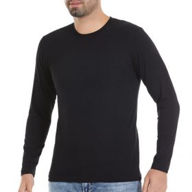 Yaren Tuhafiye 86 Siyah 6 Adet Yıldız Likralı Uzun Kollu Erkek T-Shirt Fanila