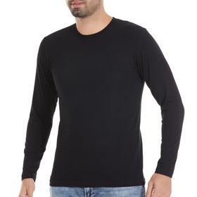 Yaren Tuhafiye 86 Siyah 6 Adet Yıldız Likralı Uzun Kollu Erkek T-Shirt Fanila