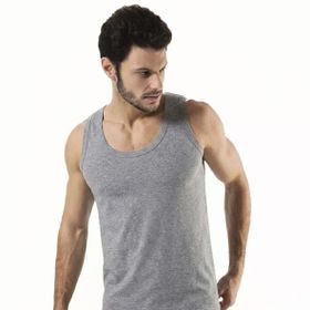 Yaren Tuhafiye E601 6'lı Siyah-Gri Paket Hmd Pamuklu Erkek Askılı Süprem Atlet