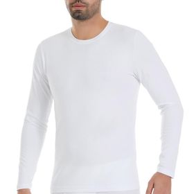 Yaren Tuhafiye Fanila Beyaz 85 6 Adet Yıldız Erkek Likralı Uzun Kollu T-Shirt