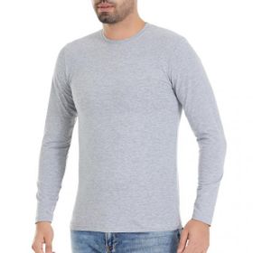 Yaren Tuhafiye Fanila Gri 87 6 Adet Yıldız Erkek Likralı Uzun Kollu T-Shirt