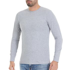 Yaren Tuhafiye Fanila Gri 87 6 Adet Yıldız Erkek Likralı Uzun Kollu T-Shirt