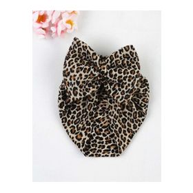 Yaren Tuhafiye Özlem Bebe Leopar Fiyonklu Bebek Bone
