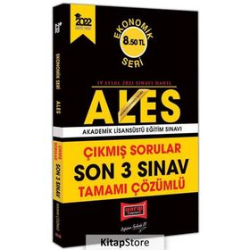 Yargı 2022 ALES Ekonomik Seri Tamamı Çözümlü Son 3 Sınav Çıkmış Sorular