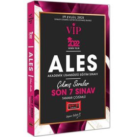 Yargı 2022 ALES VİP Son 7 Sınav Tamamı Çözümlü Çıkmış Sorular